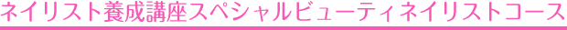 ネイリスト養成講座スペシャルビューティネイリストコース